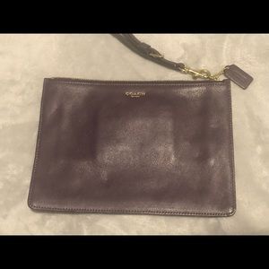 Coach Wristlet- purple - flat